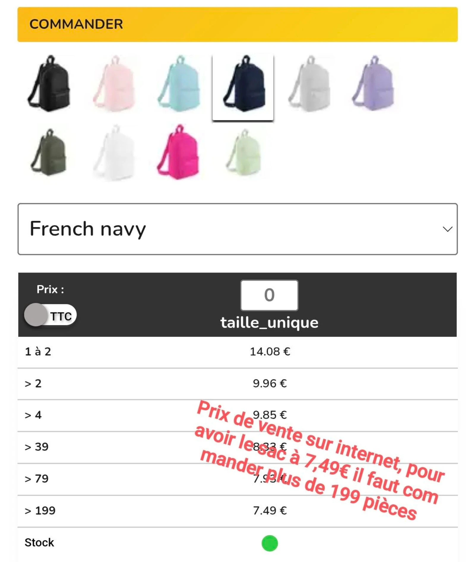 Lote de 12 mochilas base BG153 tamanho 23×35×12, 7L – photo 5